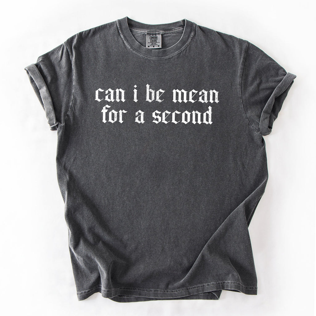Can I Be Mean For A Second Sassy Sarcastic Statement For Bold Attitude Comfort Colors Tee