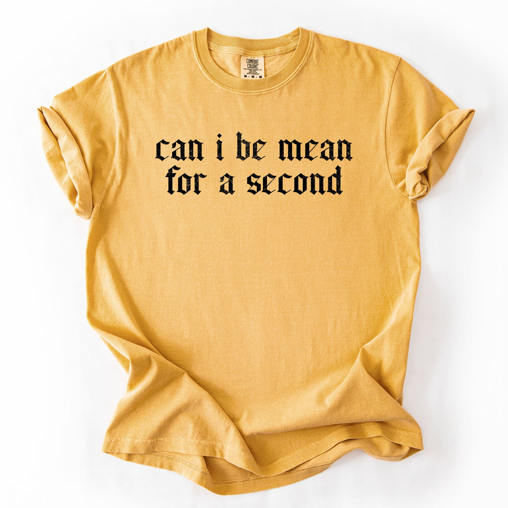 Can I Be Mean For A Second Sassy Sarcastic Statement For Bold Attitude Comfort Colors Tee
