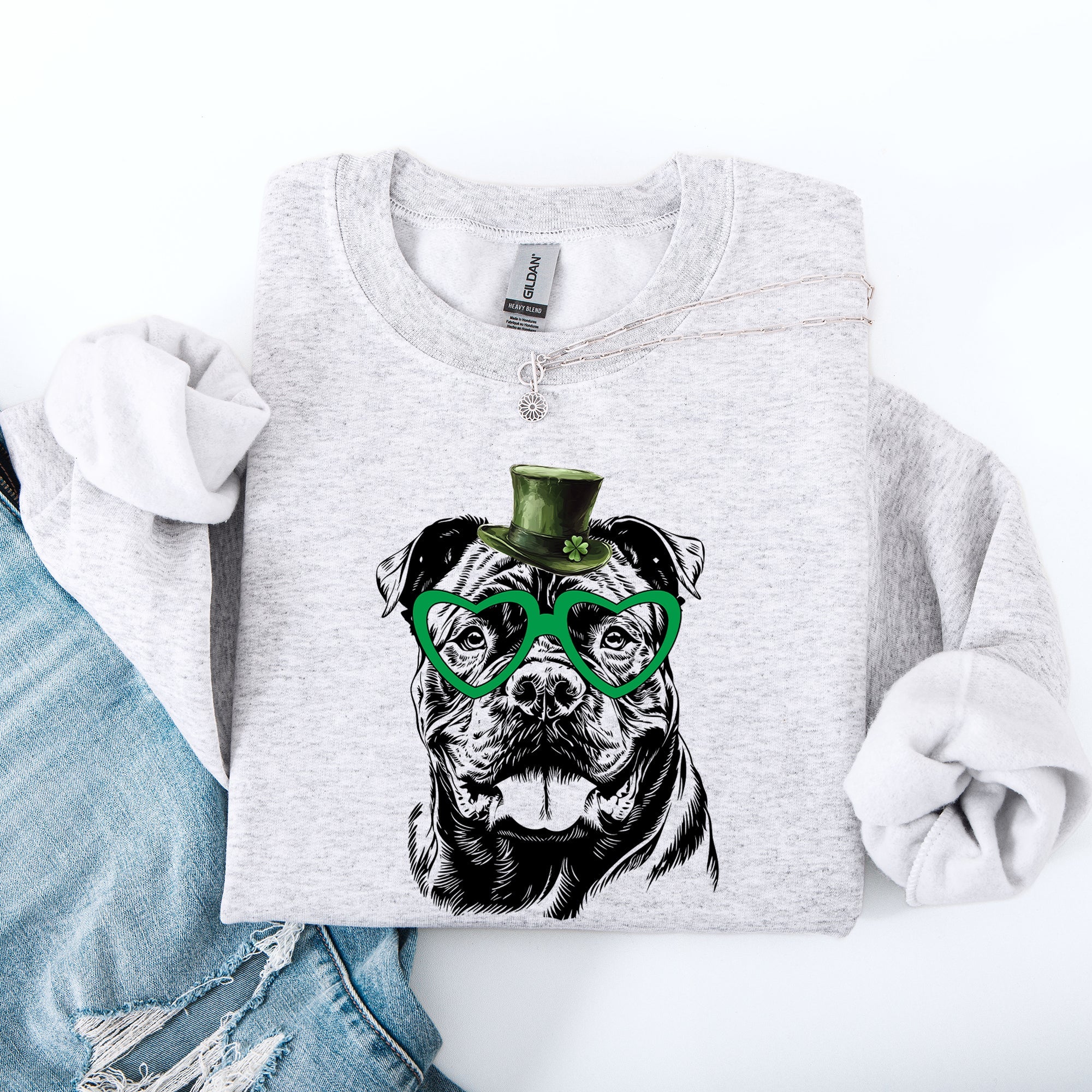 Cane Corso Irish St Patrick's Day Lucky Cozy For Dog Lovers Premium Quality Sweatshirt