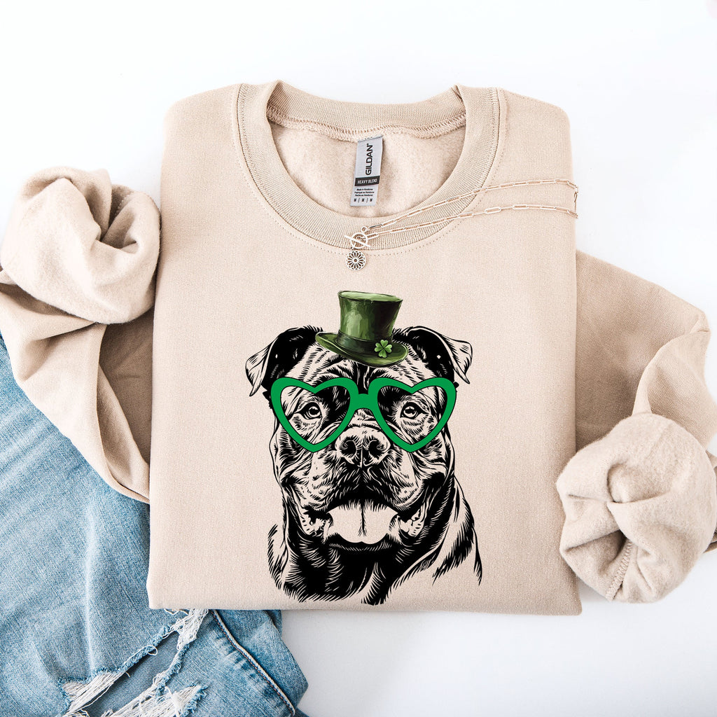Cane Corso Irish St Patrick's Day Lucky Cozy For Dog Lovers Premium Quality Sweatshirt
