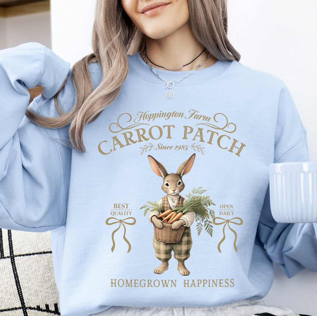 Carrot Patch Adorable Easter Bunny Jesus Rabbit Holiday Festive Family Joy Sweatshirt