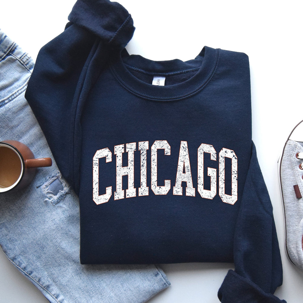 Chicago Football Spirit For Game Day Tailgating At University College Stadium State Pride Sweatshirt