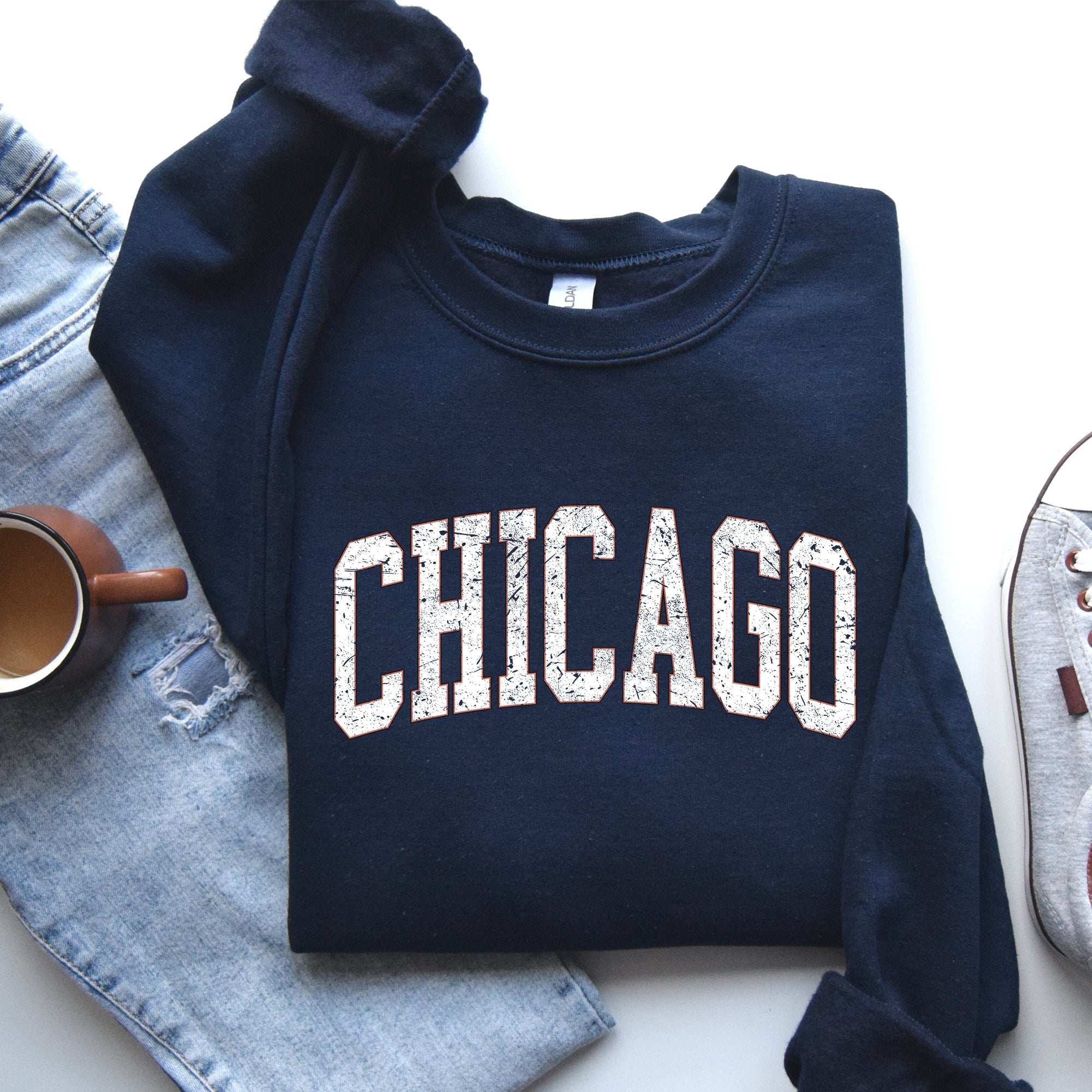 Chicago Football Spirit For Game Day Tailgating At University College Stadium State Pride Sweatshirt