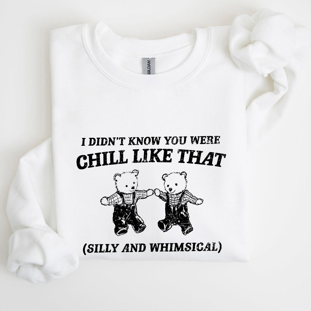 Chill Bears Meme Aesthetic Funny Cozy Chill Vibes Edition Limited Release Sweatshirt