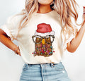 Tangled Chicken Funny Christmas Comfort Colors Tee