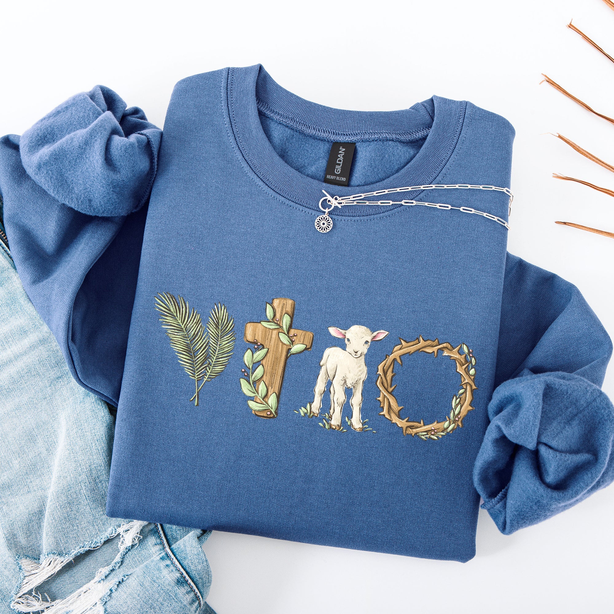 Christian Easter Gospel Bunny Jesus Rabbit Religious Faith Holiday Graphic Sweatshirt