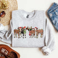 Christmas Calves Cow Lovers Santa Farm Life Winter Snow Xmas Winter Wonderland Edition Sweatshirt