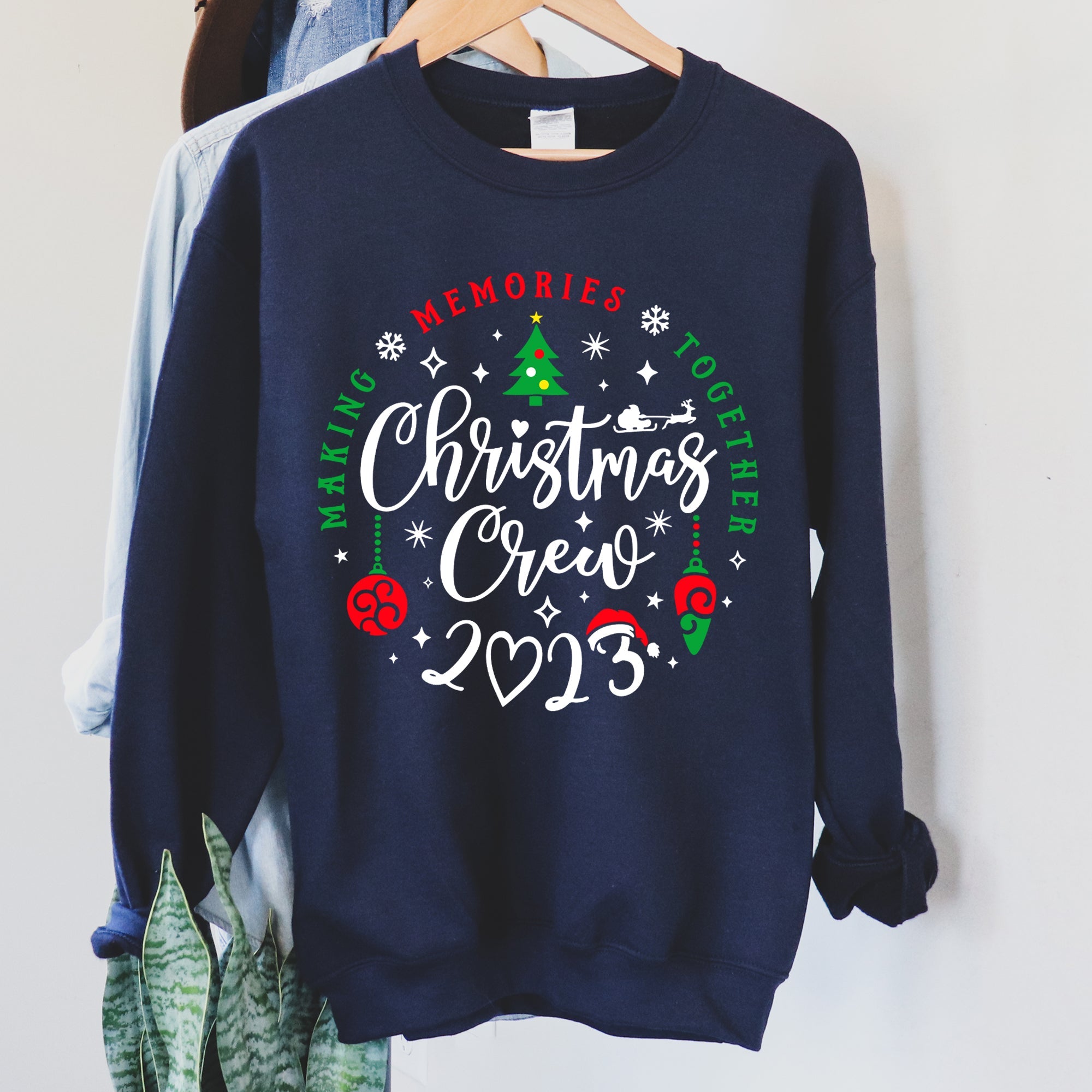 Christmas Crew Family Festive Cheer Togetherness Verses Traditions Holiday Warmth Celebration For All Sweatshirt