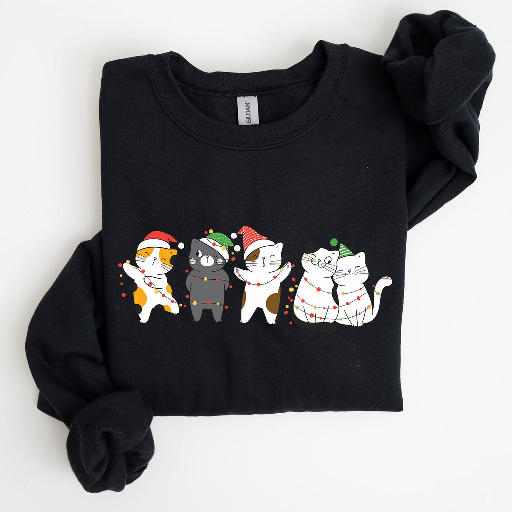 Christmas Party Cats Santa Cat Lover Cozy Festive Warm Comfort Lifestyle Sweatshirt