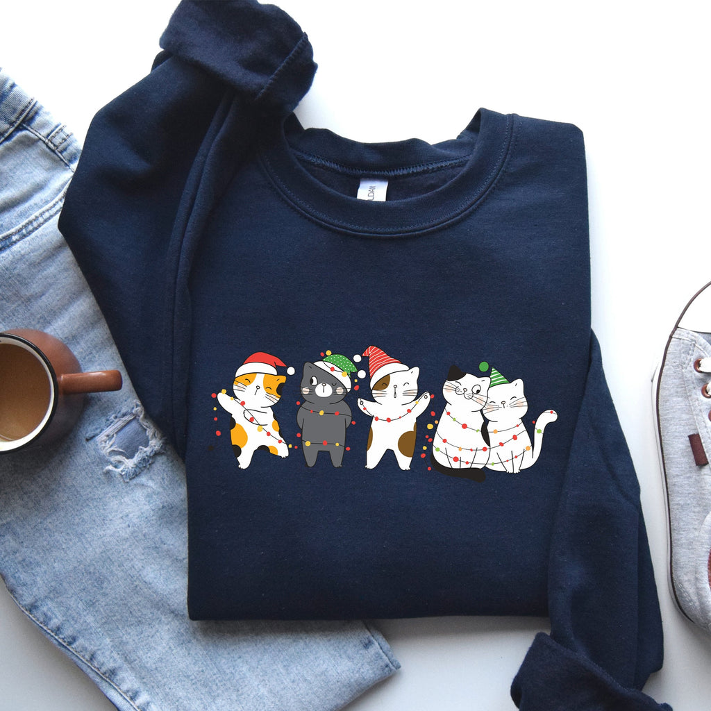 Christmas Party Cats Santa Cat Lover Cozy Festive Warm Comfort Lifestyle Sweatshirt