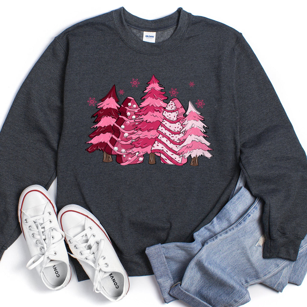 Christmas Snack Trees Pink Little Debbie Holiday Treats Classic Graphic Sweatshirt