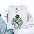 Cockapoo Irish St Patrick's Day Lucky Dog Celebration Cozy Family Favorite Sweatshirt