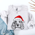 Charming Cocker Spaniel Portrait Silhouette For Dog Lovers Everywhere Graphic Sweatshirt