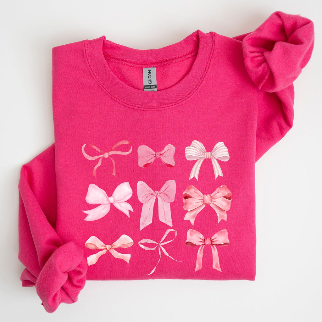 Coquette Pink Bows Trend Girly Soft Girl Era Cozy Luxe Everyday Streetwear Sweatshirt