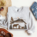 Cowboy Christmas Manger Christian Religious Nativity Western Faith Celebration Sweatshirt