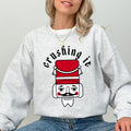 Crushing It Retro Nutcracker Christmas Ballet Winter Santa Xmas Holiday Edition Sweatshirt