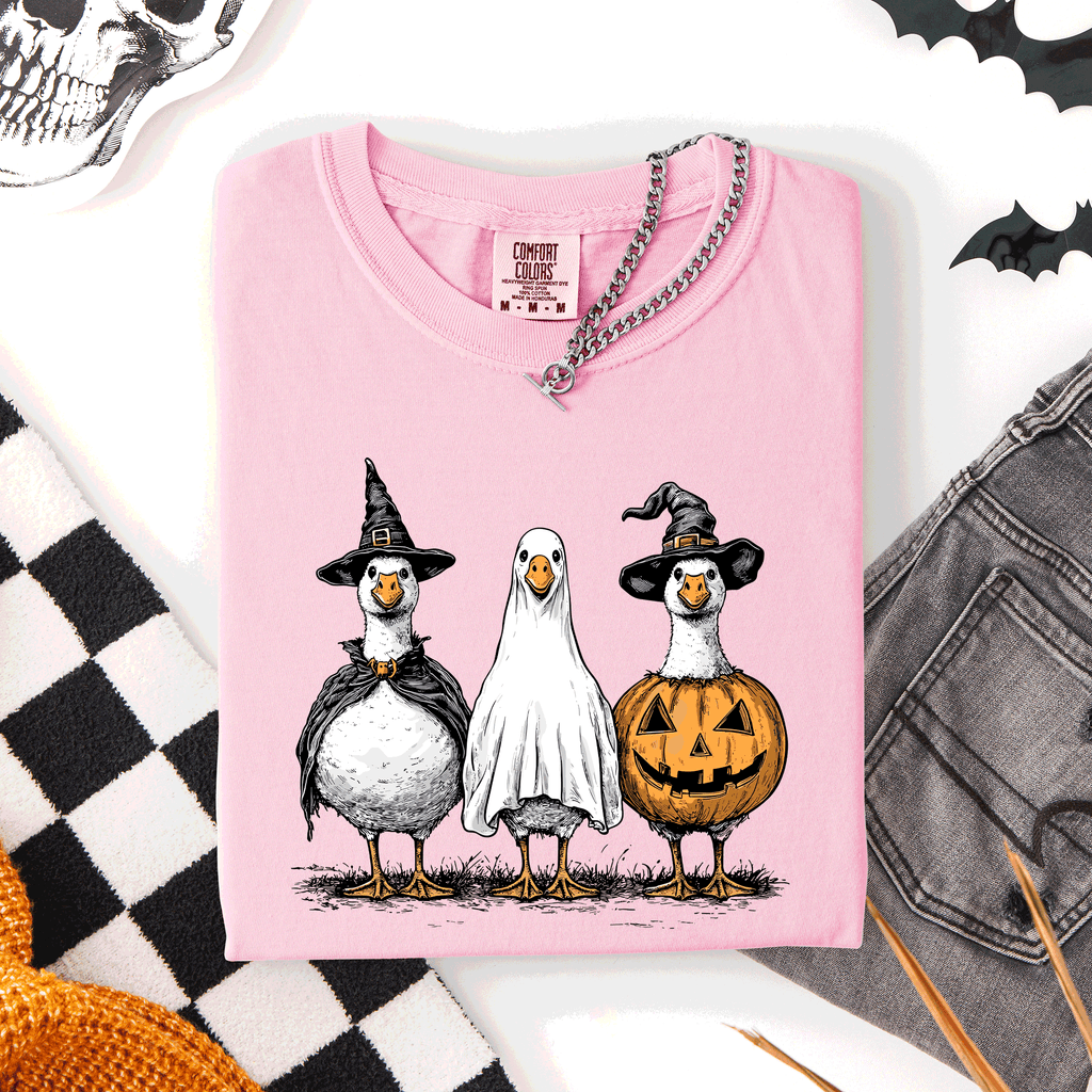 Cute Halloween Geese Spooky Season Parade Edition Limited Release Exclusive Comfort Colors Tee