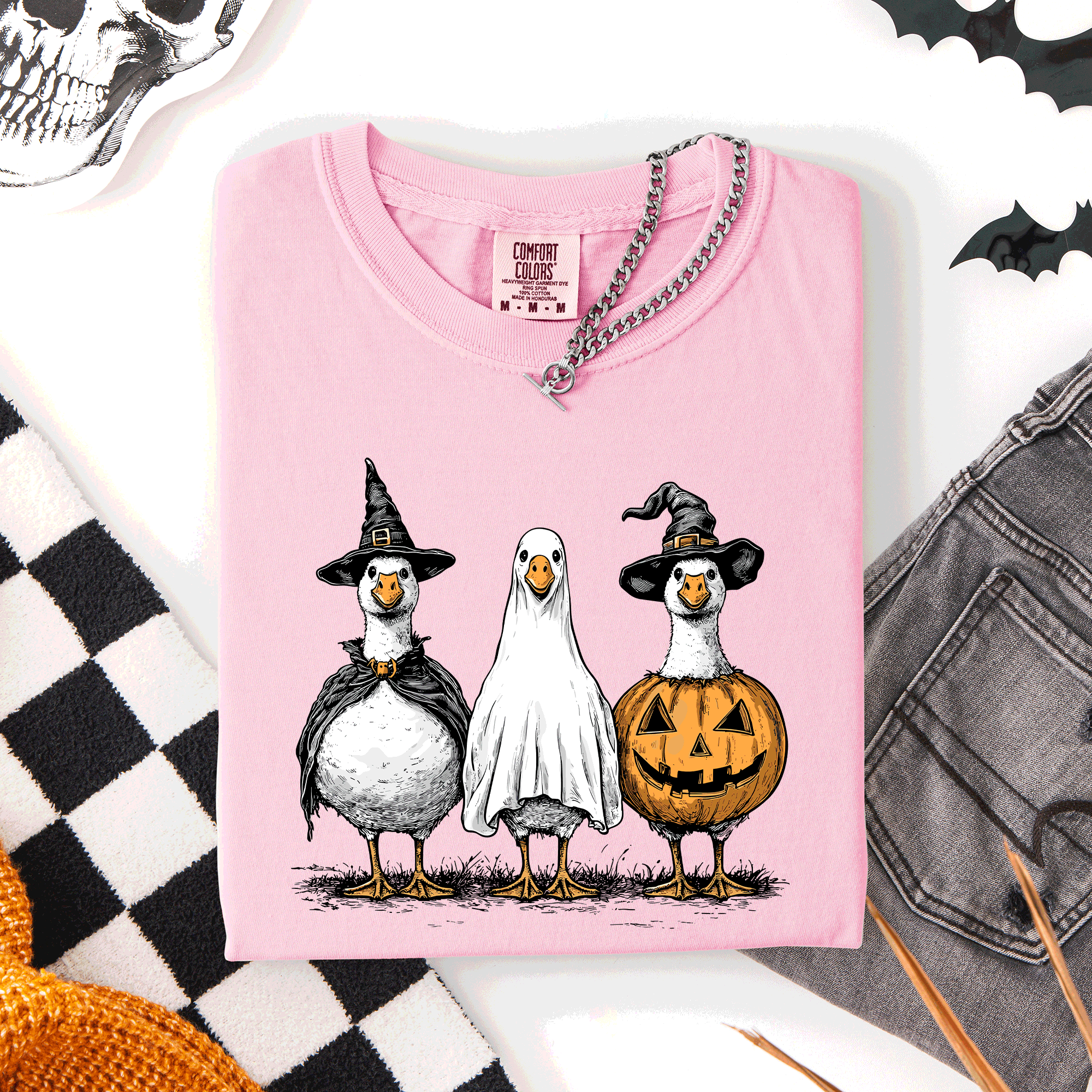 Cute Halloween Geese Spooky Season Parade Edition Limited Release Exclusive Comfort Colors Tee