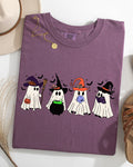 Cute Halloween Ghosts, Witches, Skeleton Halloween Fall Autumn Comfort Colors Tee