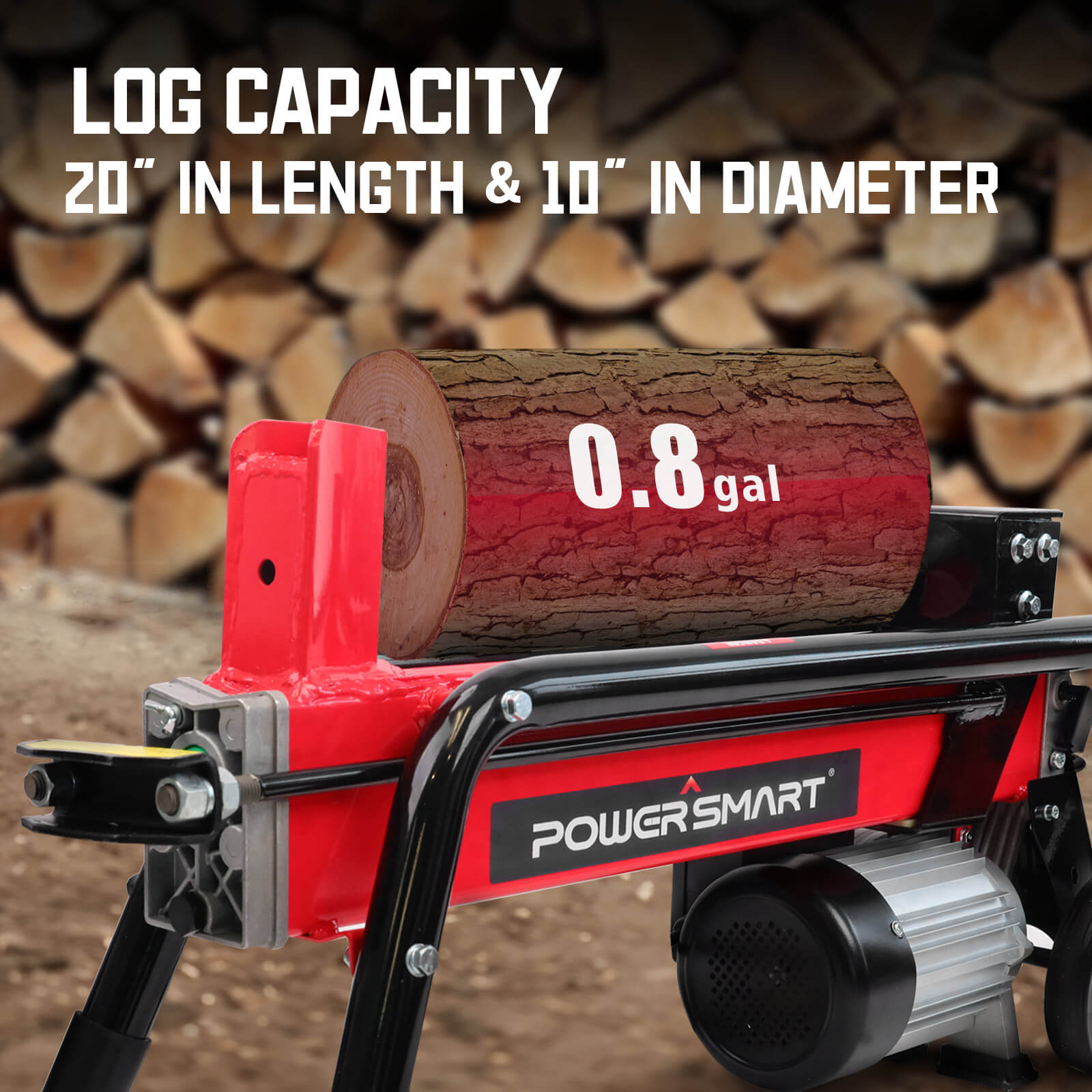 7-Ton 15Amp Electric Wood Log Splitter DB6407
