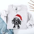 Dachshund Santa Claus Christmas Dog Lover Seasonal Festive Cozy Furry Friend Sweatshirt
