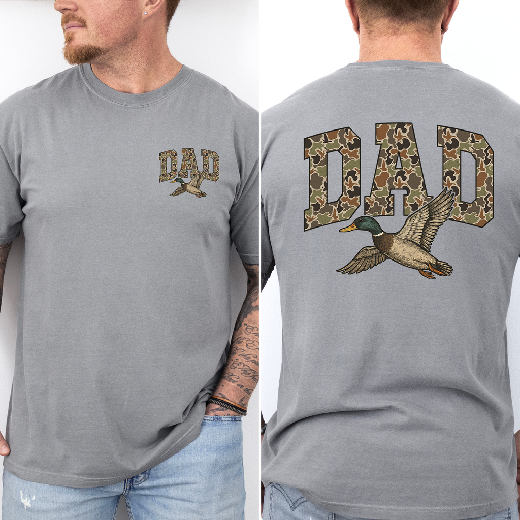 Dad's Camouflage Outdoorsman Adventure Edition Signature Series Comfort Colors Tee