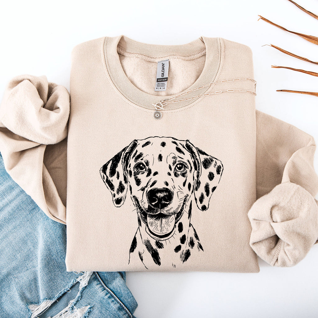 Dalmatian Lover Dog Breed Enthusiast Quote Portrait Artwork Limited Edition Sweatshirt