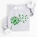 Dandelion, St Patrick's Day, Shamrocks Garden Edition Plush Cozy All-Season Comfort Sweatshirt
