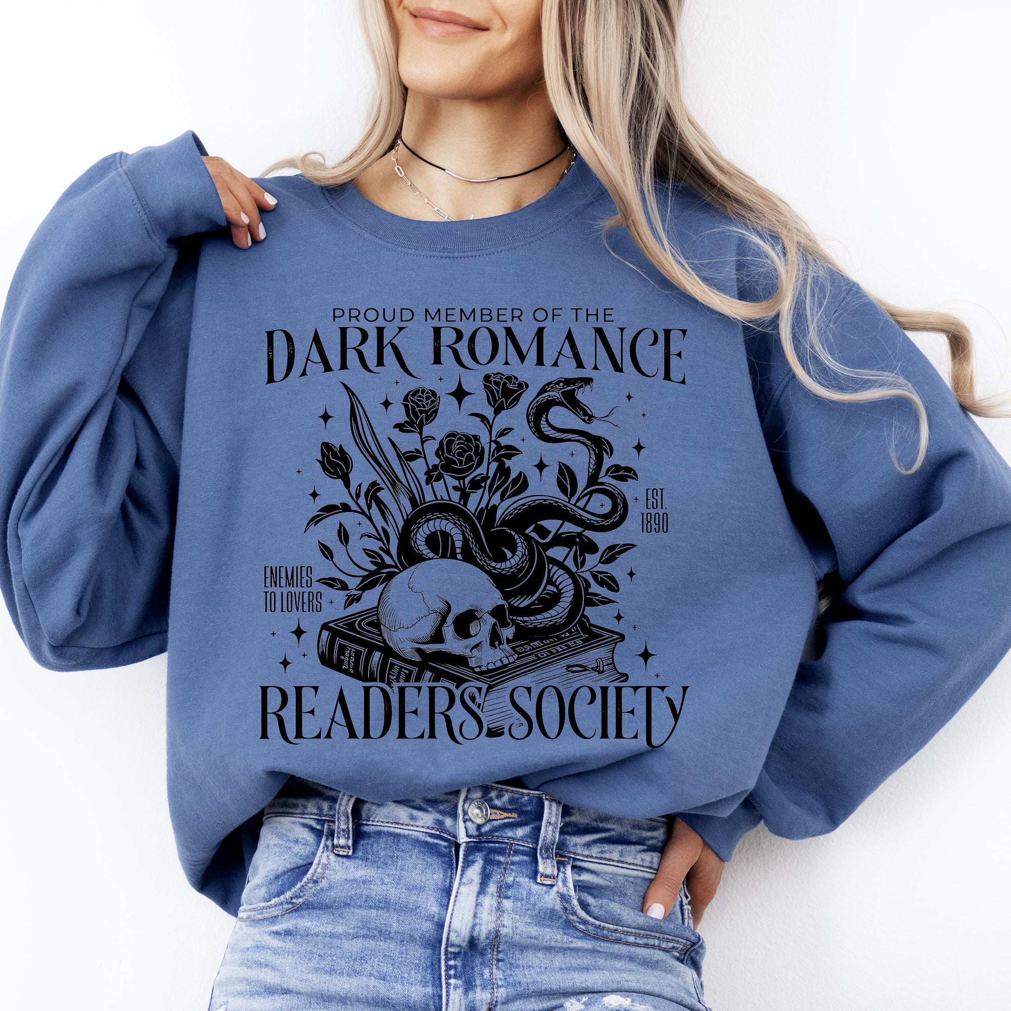 Dark Romance Readers Society Romantasy BookTok Library Books Fan Club Collective Sweatshirt
