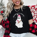 Dead Inside But It's Christmas BooJee Bougie Ghost Holiday Slogan Limited Edition Graphic Tee