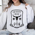 Desert Rose Skull Western Country Vintage-Inspired Limited Edition Graphic Sweatshirt