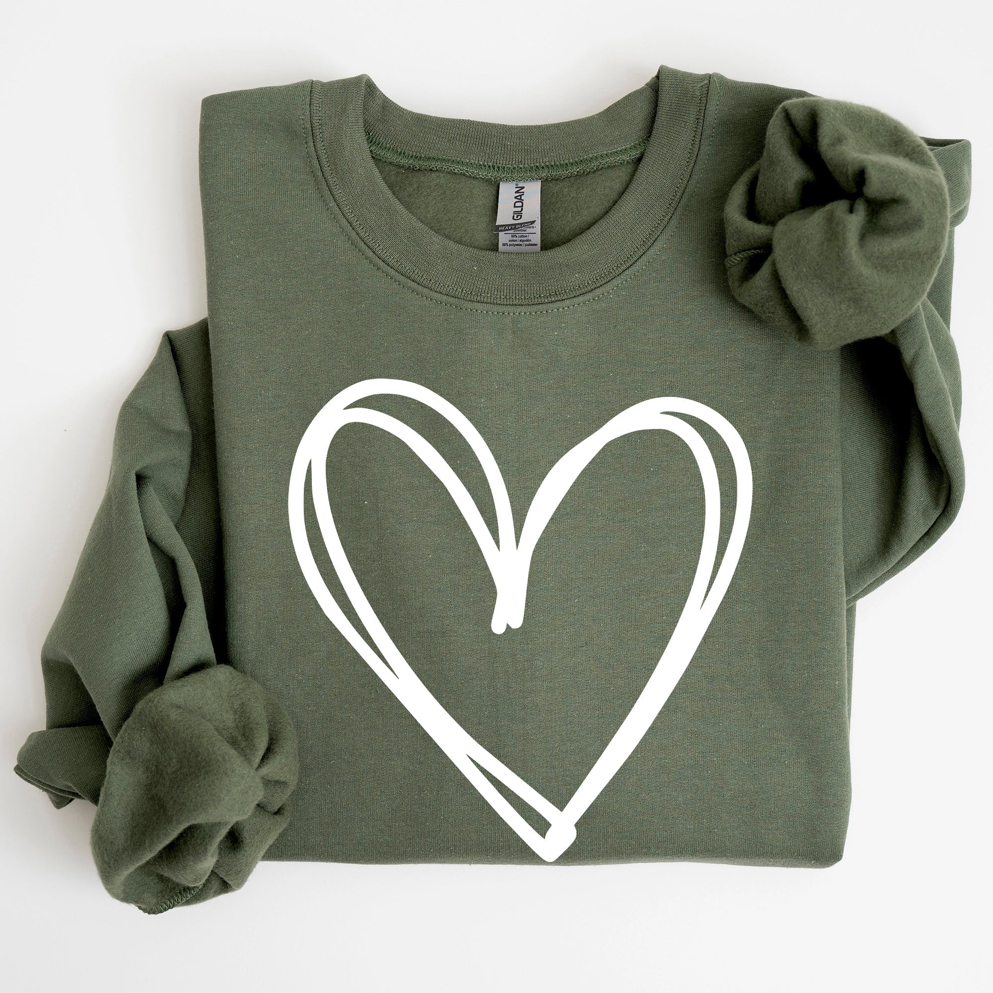 Double Heart St Patrick's Day Graphic Cozy Fleece Edition Premium Heathered Warm Sweatshirt