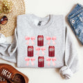 Dr Pepper Soft Drink Coquette Preppy Soda Pop Bows Vintage Logo Pattern Sweatshirt