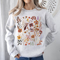 Dried Wildflowers Nature Meadow Floral Leaves Garden Botanical Print Artful Sweatshirt