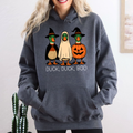 Duck Duck Boo Halloween Goose Ghost Witch Trick Or Treat Spooky Season Graphic Hoodie