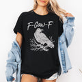 F-Caw-F Raven Crow Halloween Goth Witch Spooky Dark Humor Moonlit Nightfall Raven's Call Occult Gothic Vibes Graphic Tee