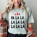 Fa La La Retro Christmas Trees Comfort Colors Tee