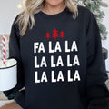 Fa La La, Retro Christmas Trees Sweatshirt