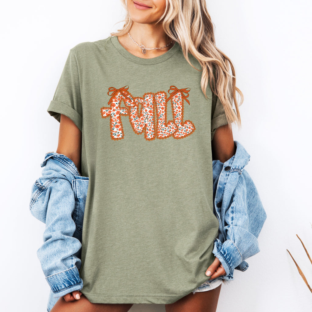 Fall Beautiful Ribbons Colorful Autumn Coquette Seasonal Collection Edition Graphic Tee