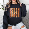 Fall Brush Stroke Floral Pumpkin Autumn Harvest Scene Artwork Inspired By Seasonal Mood Sweatshirt