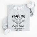 Farm Fresh Carrots Peter Cottontail Retro Farm Sign Easter Pastel Farmhouse Illustration Sweatshirt