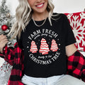 Farm Fresh Christmas Tree Cakes Little Debbit Retro Sweets Holiday Collection Graphic Tee