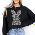 Faux Lace Bunny Coquette Easter Jesus Rabbit Holiday Celebration Edition Sweatshirt