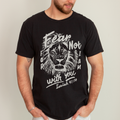 Fear Not, For I Am With You, Lion Bible Verse Faith Motto Inspirational Comfort Colors Tee