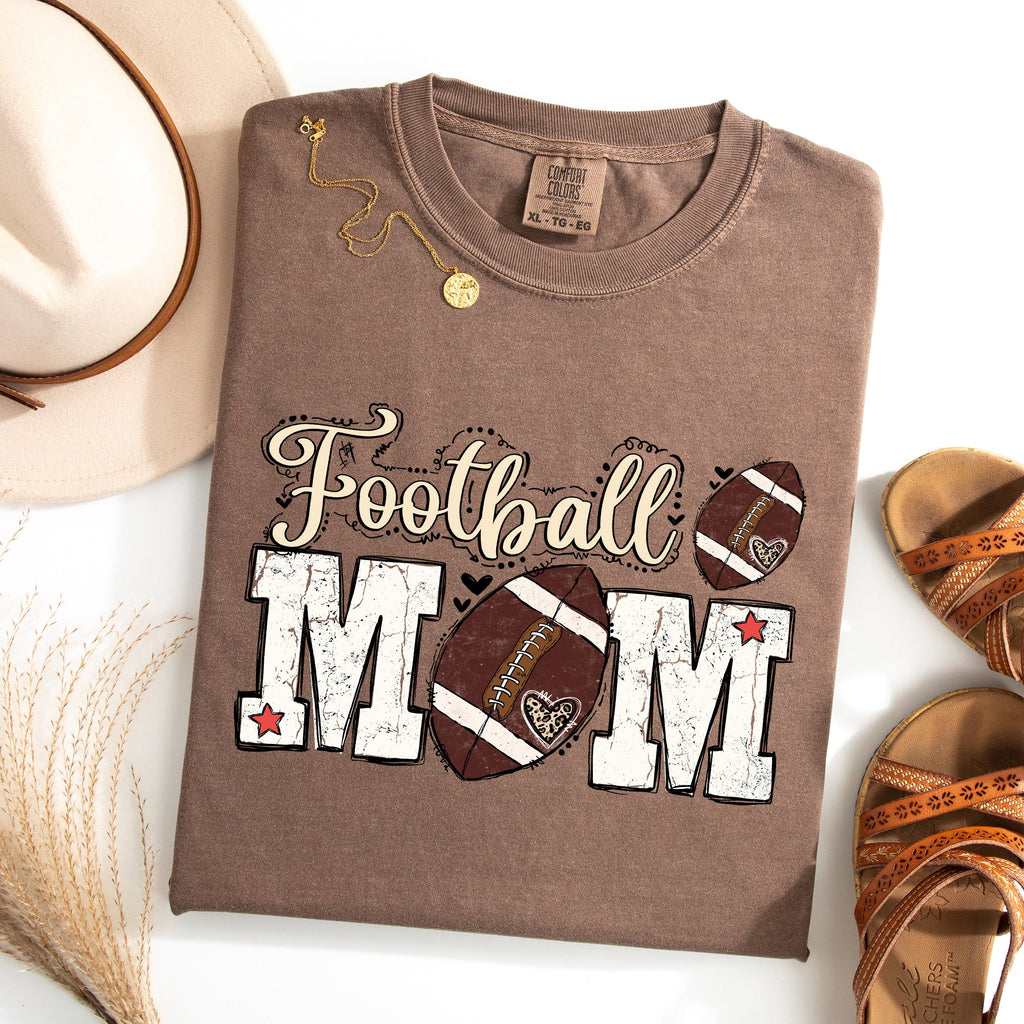 Football Mom Game Day Big Game Tailgate Party Sports Enthusiast Comfort Colors Tee