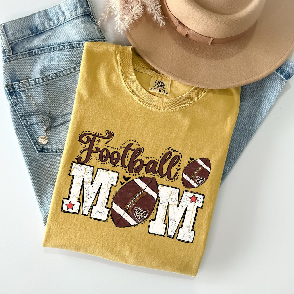 Football Mom Game Day Big Game Tailgate Party Sports Enthusiast Comfort Colors Tee