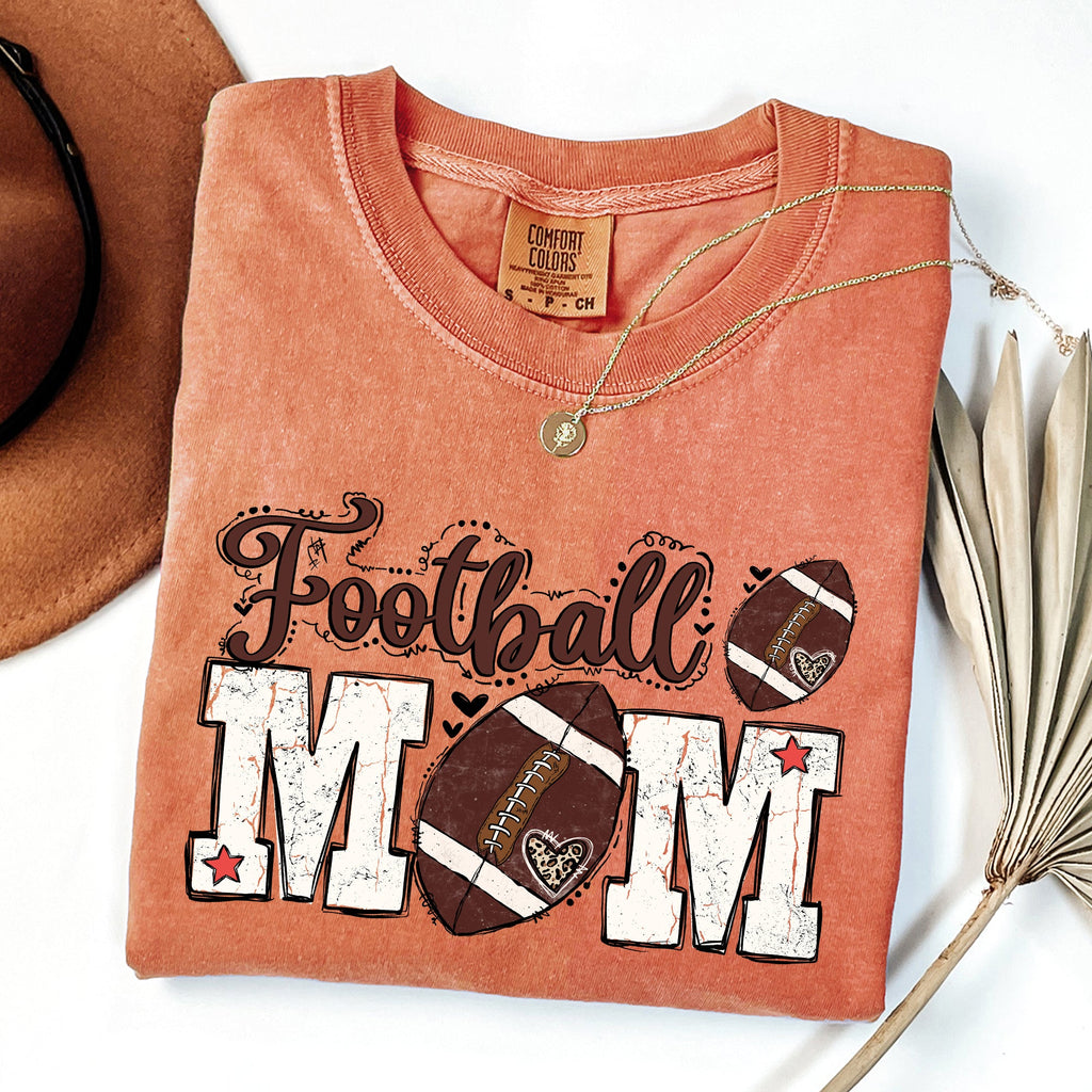 Football Mom Game Day Big Game Tailgate Party Sports Enthusiast Comfort Colors Tee