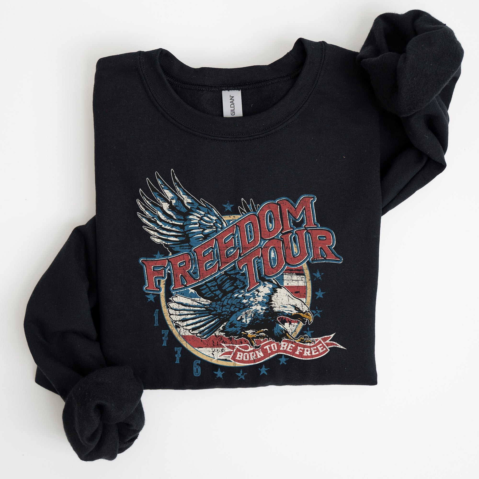 Freedom Tour America 1776 Flag Fighter Jets Patriotic Heritage Edition Sweatshirt