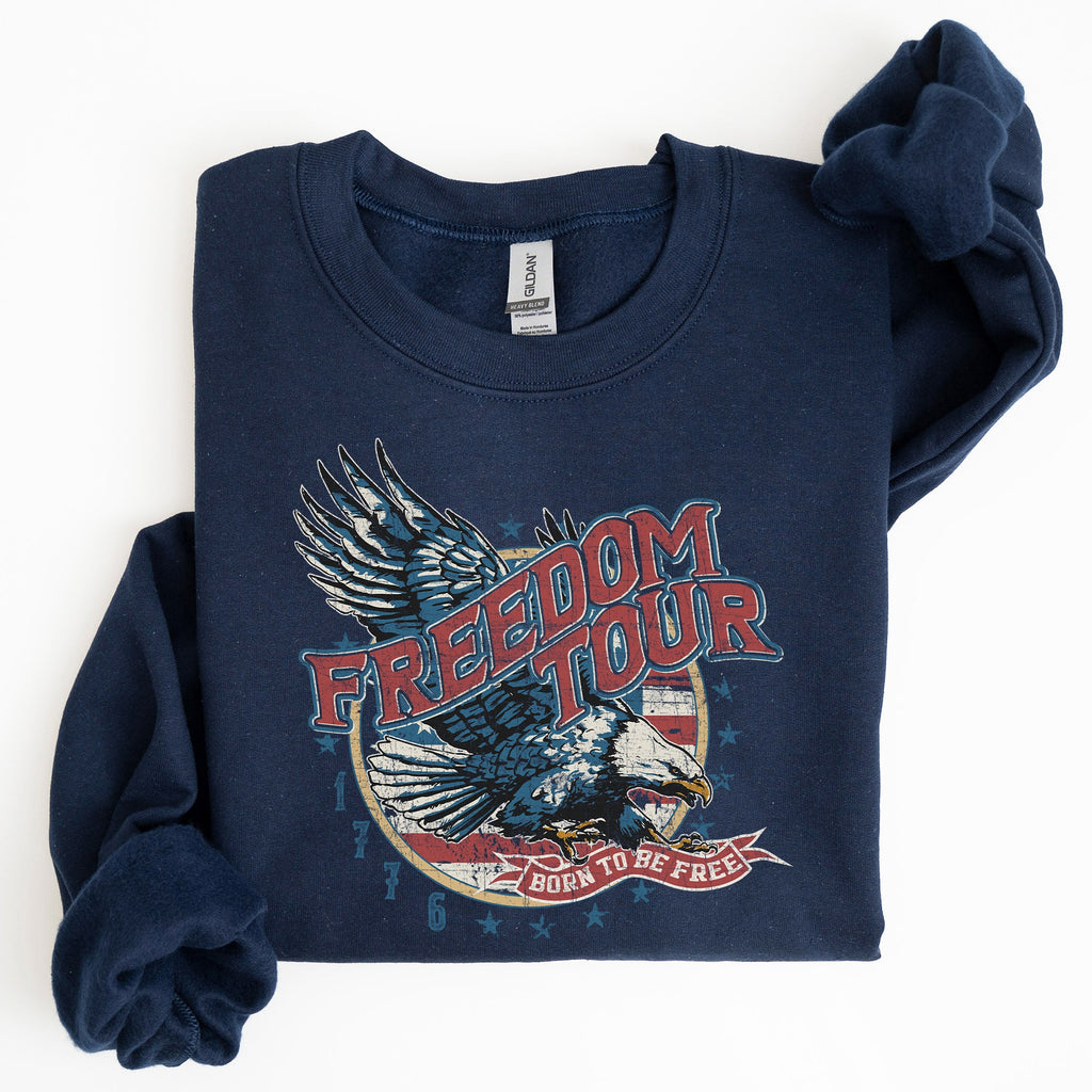 Freedom Tour America 1776 Flag Fighter Jets Patriotic Heritage Edition Sweatshirt