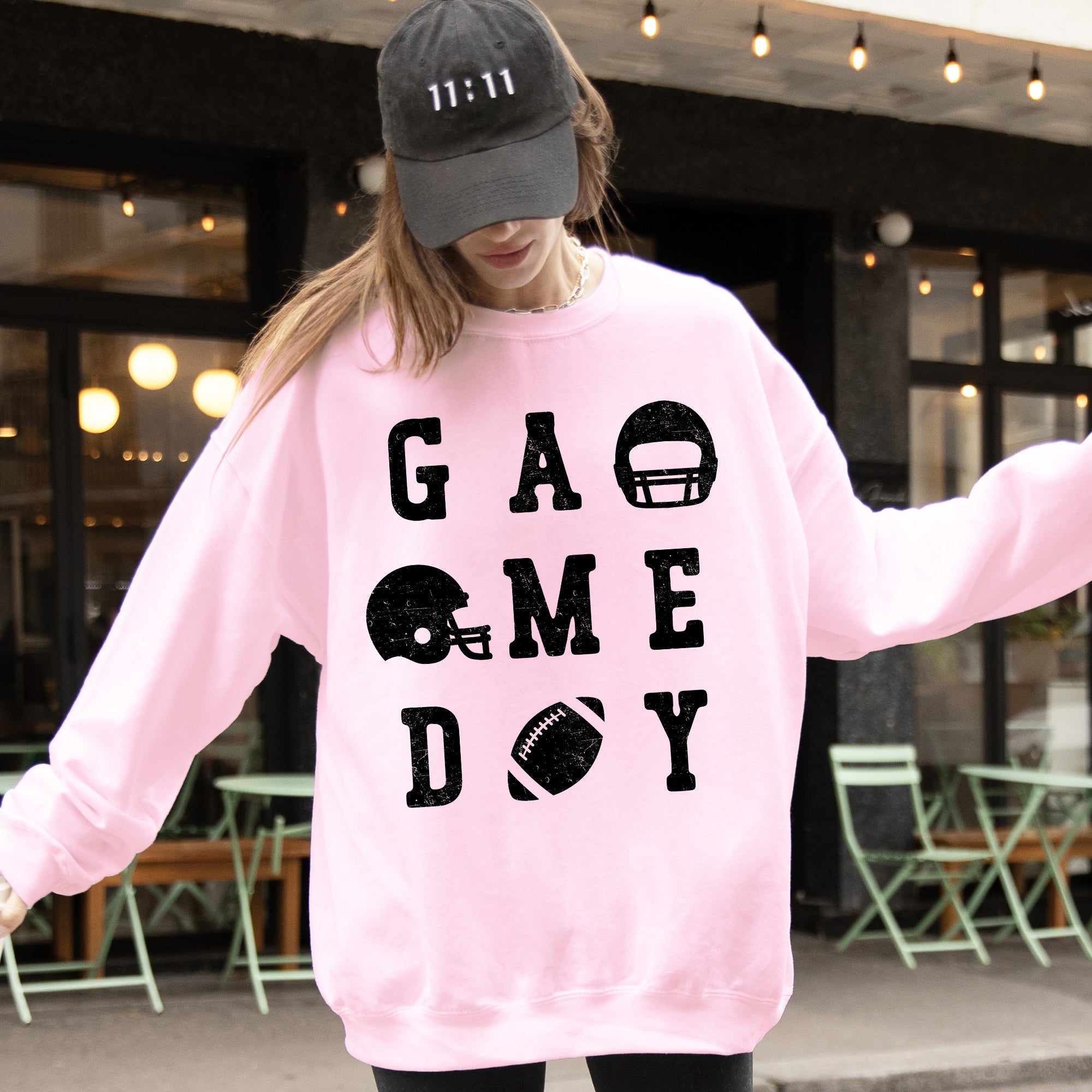 Game Day Football Helmet Tailgate Big Game Celebration Graphic Fan Experience Sweatshirt